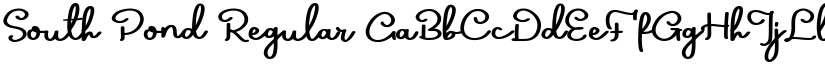 South Pond Regular font