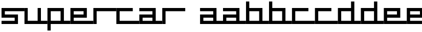 supercar font