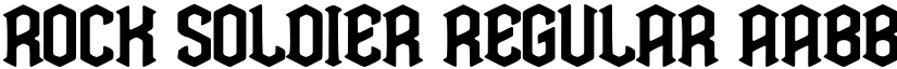 Rock Soldier Regular font