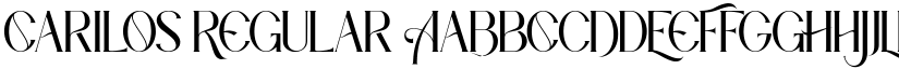 Carilos Regular font