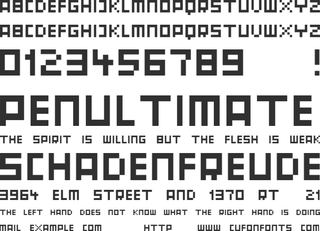 Orphan font preview