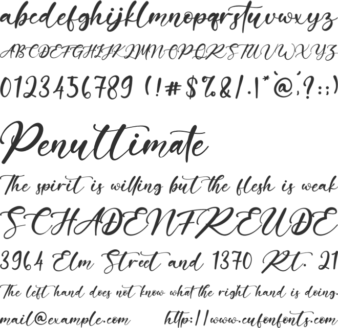 Gearstone font preview