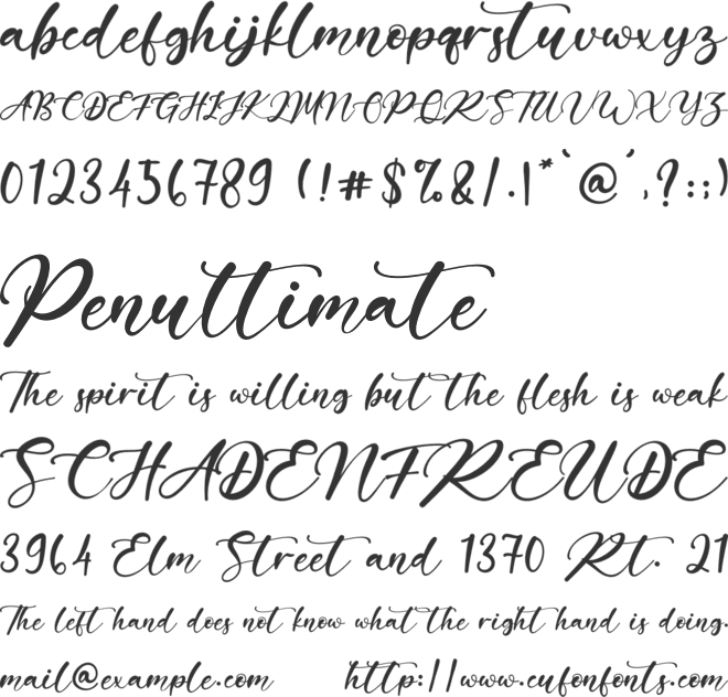 Gearstone font preview