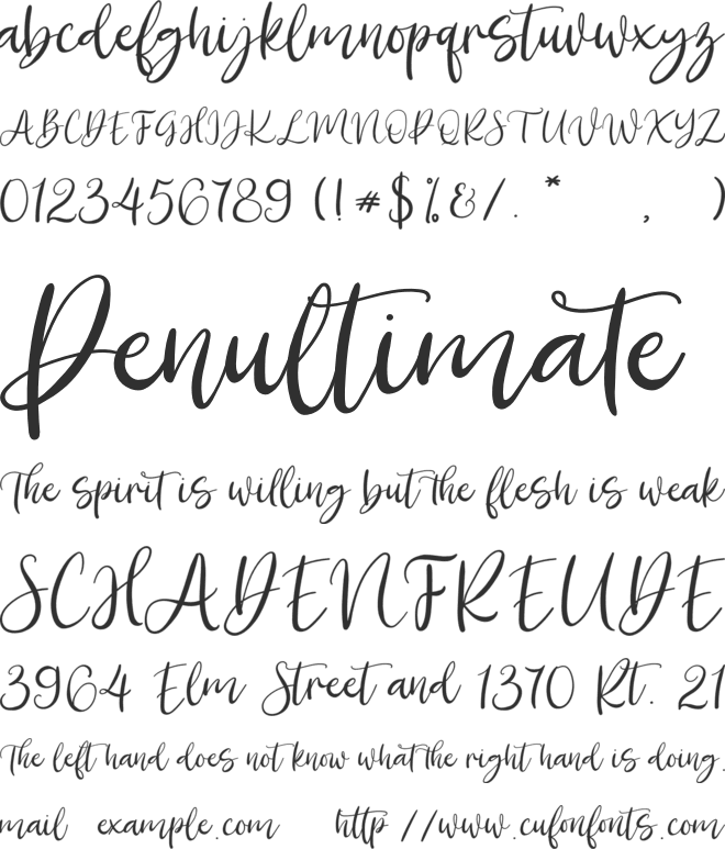Fancy Darling font preview
