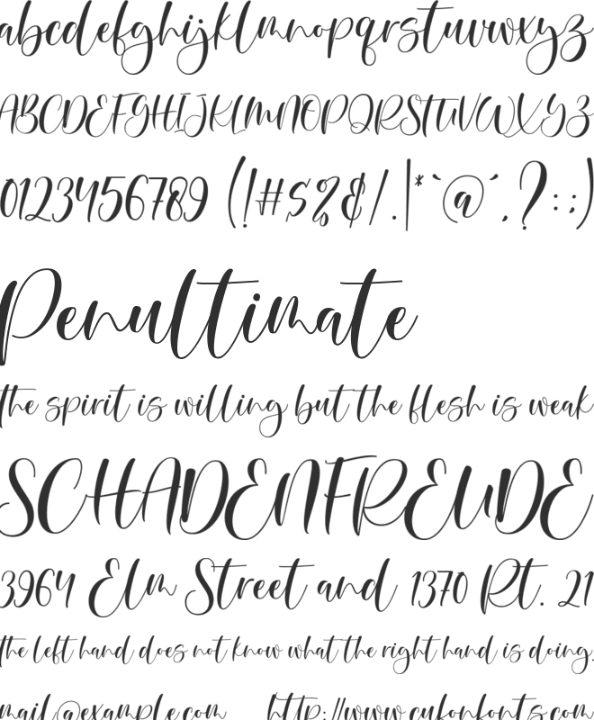 mettalian font preview