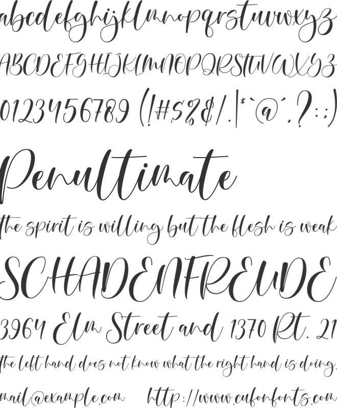 mettalian font preview