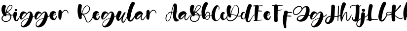 Bigger Regular font
