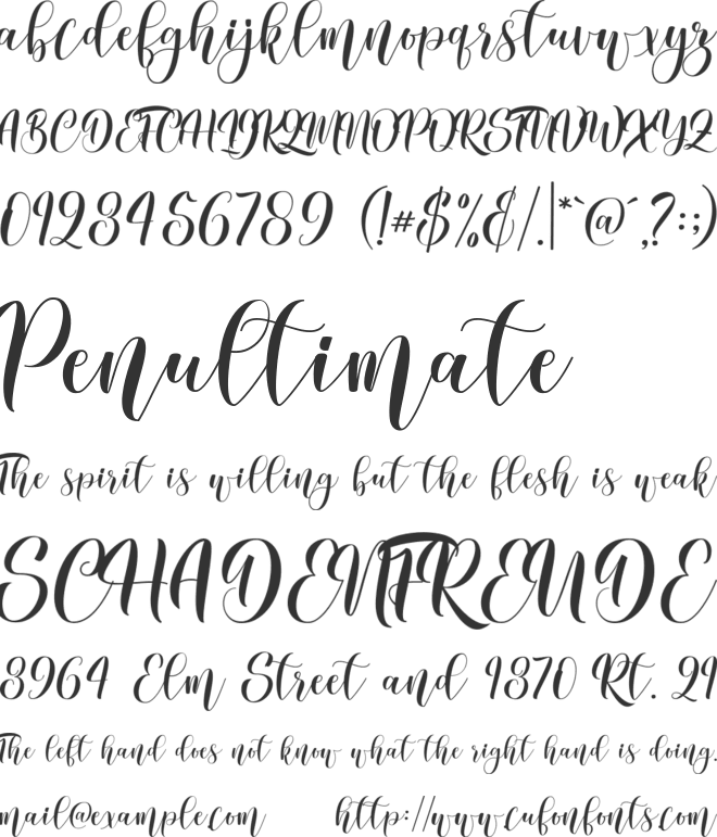 karoline font preview