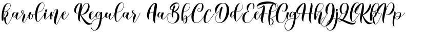 karoline Regular font