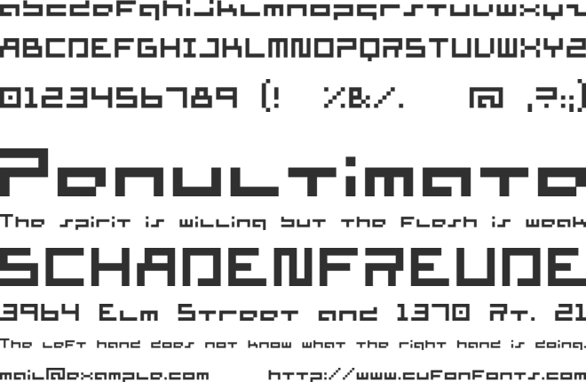 Supersimple font preview