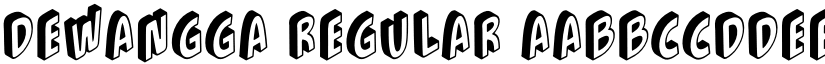 Dewangga Regular font