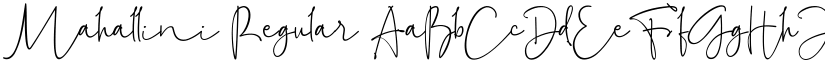 Mahallini Regular font