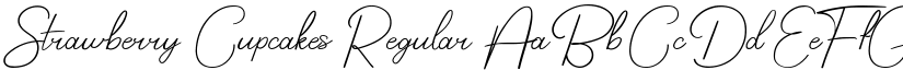 Strawberry Cupcakes Regular font