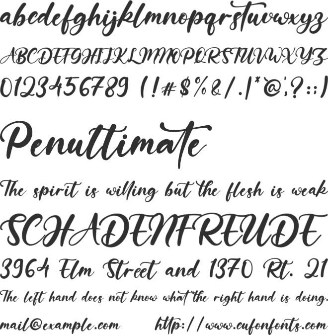 New Seaffon font preview
