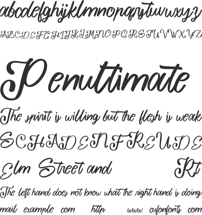 Happy New Year font preview