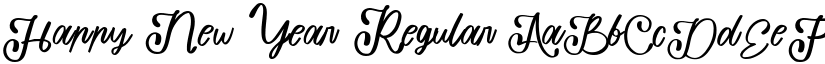 Happy New Year Regular font