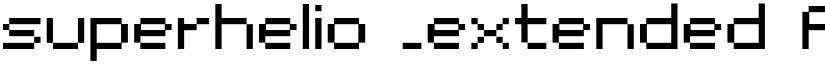 superhelio _extended font