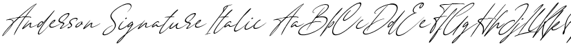 Anderson Signature Italic font