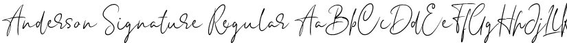 Anderson Signature Regular font