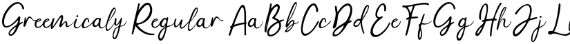 Greemicaly Regular font