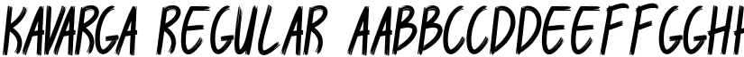 KAVARGA Regular font