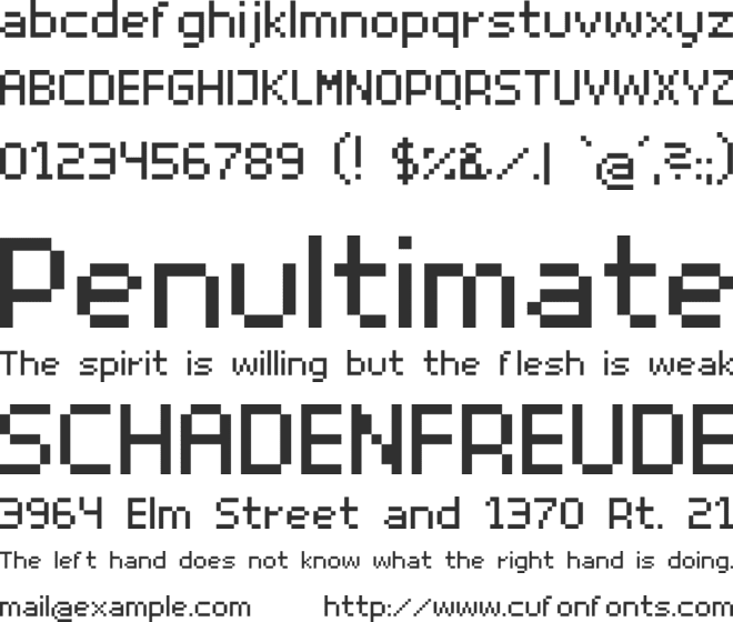 Superhelio font preview