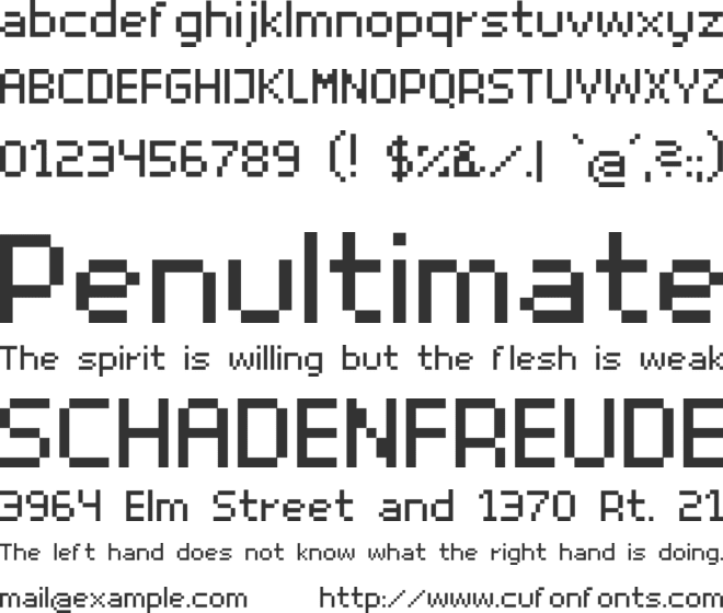 Superhelio font preview