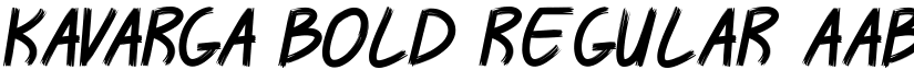 KAVARGA Bold Regular font