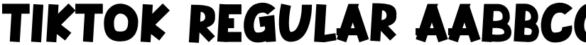 Tiktok Regular font