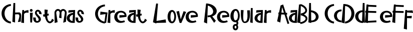 Christmas Great Love Regular font