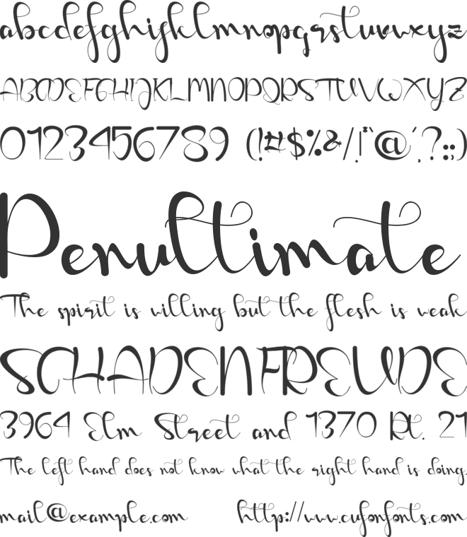 Shiny Valentine - Personal Use font preview