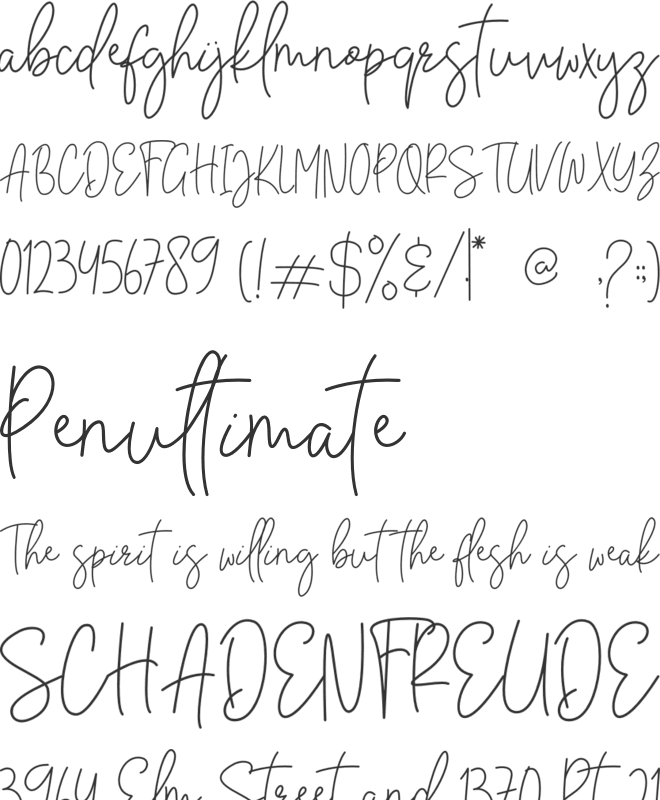 Brittany Amastry font preview