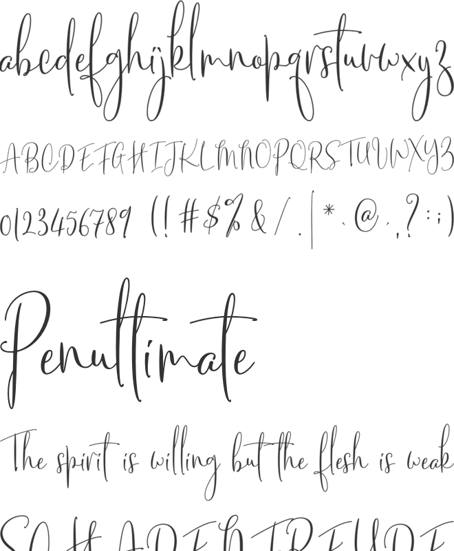 Chery Santos font preview