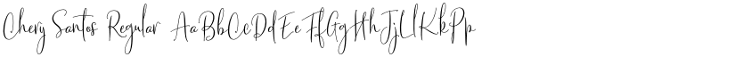 Chery Santos Regular font