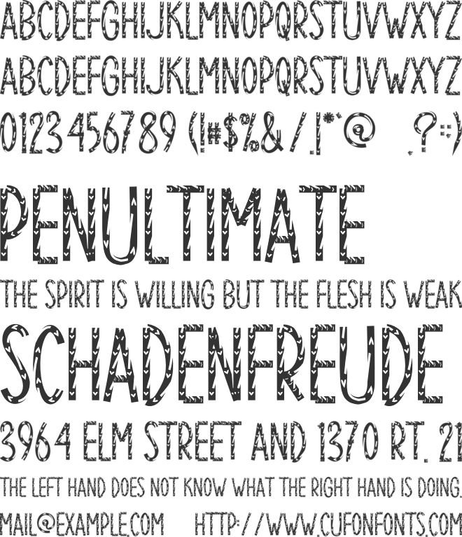 Broken Heart font preview