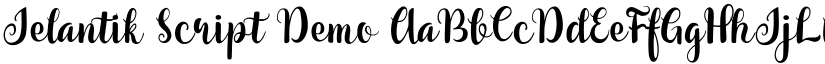 Jelantik Script Demo font
