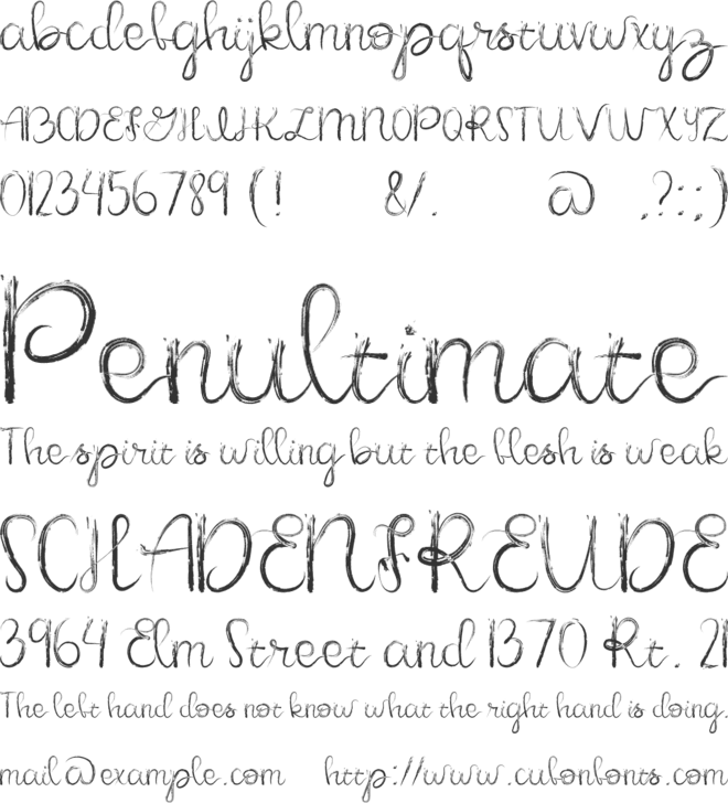 Dillema font preview