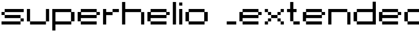 superhelio _extended_ultra font