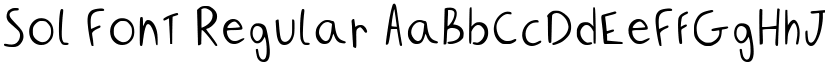 Sol Font Regular font