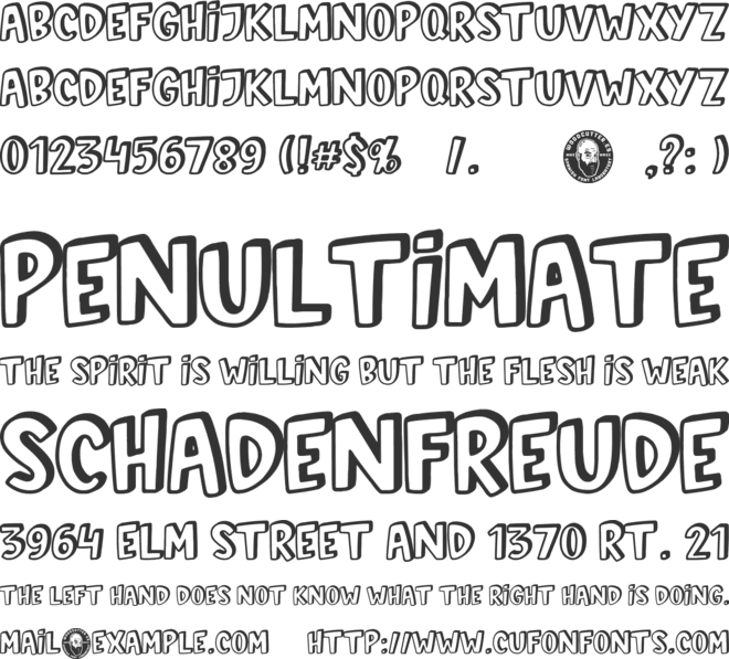 Mistress Magpie font preview