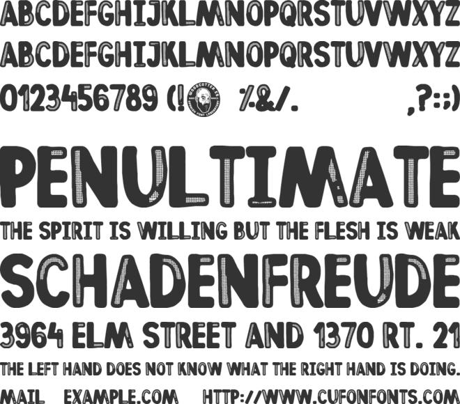 Conchita font preview