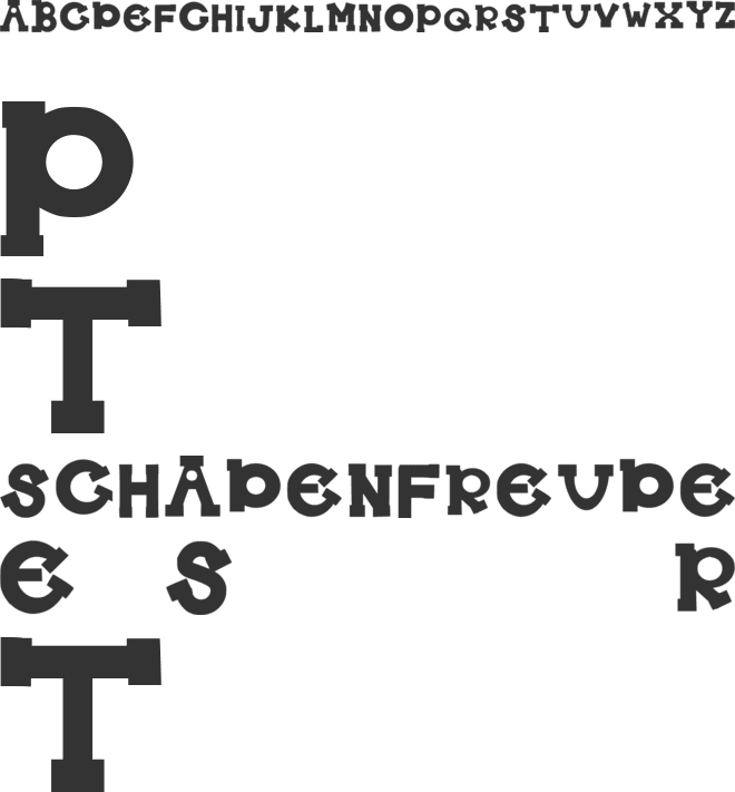 The Alphabet font preview