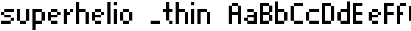 superhelio _thin font