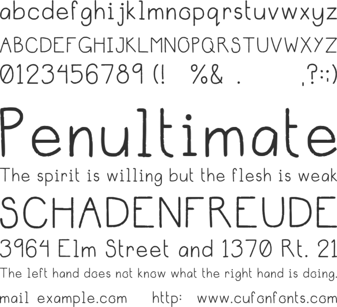 Artsy Cat font preview