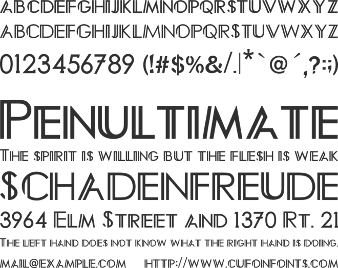 Arcturus font preview