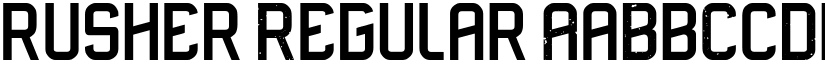 rusher Regular font