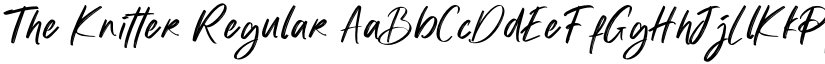 The Knitter Regular font