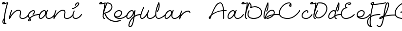 Insani Regular font