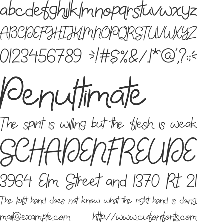 Fully Moon font preview