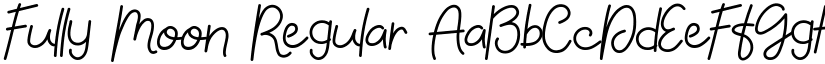 Fully Moon Regular font